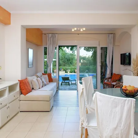 빌라 Beach Villa Blu - 80M To Beach In Corfu By Posarellivillas 바바티