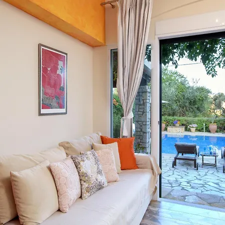빌라 Beach Villa Blu - 80M To Beach In Corfu By Posarellivillas